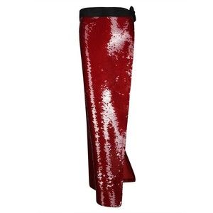 Maria Calderara Maxi Side Slit Sequin Skirt With Taffeta Band - NWT